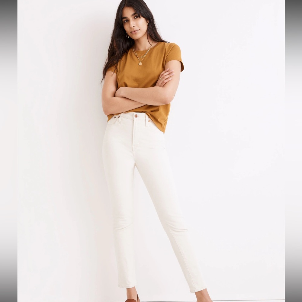 Madewell Women's Straight Leg Jeans in Cream